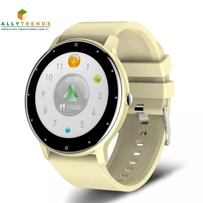 Reloj deportivo inteligente , posee pantalla completamente táctil,  resistente al agua, bluetooth para Android e IOS.