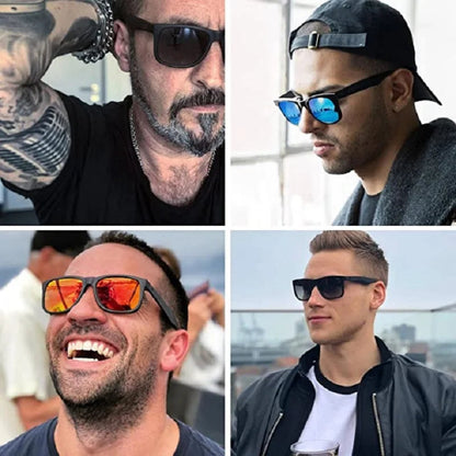 Gafas de sol polarizadas de diseño con protección UV400, ideales para conducir, paquete de dos unidades