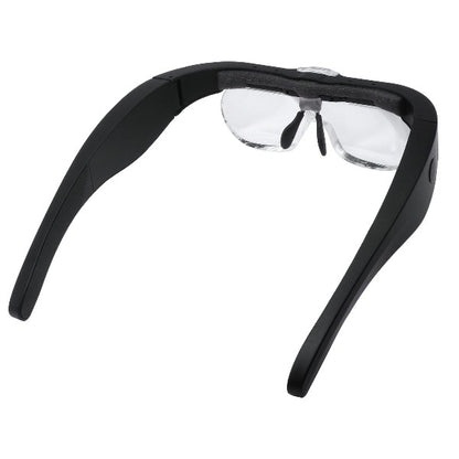 Lupa con 4  lentes de aumento y conexión USB recargable, con luz LED. - Comercial AllyTrends SpA